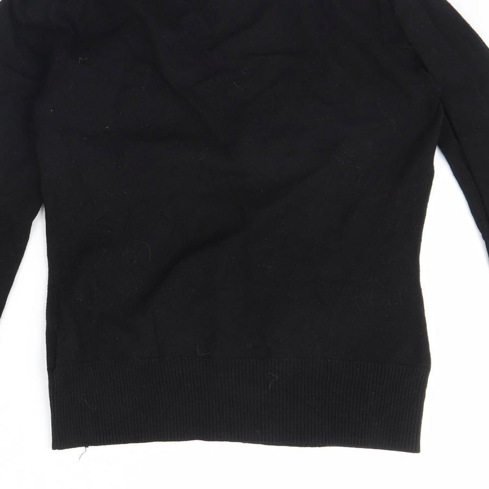 In wear Womens Black Cardigan Jumper Size S