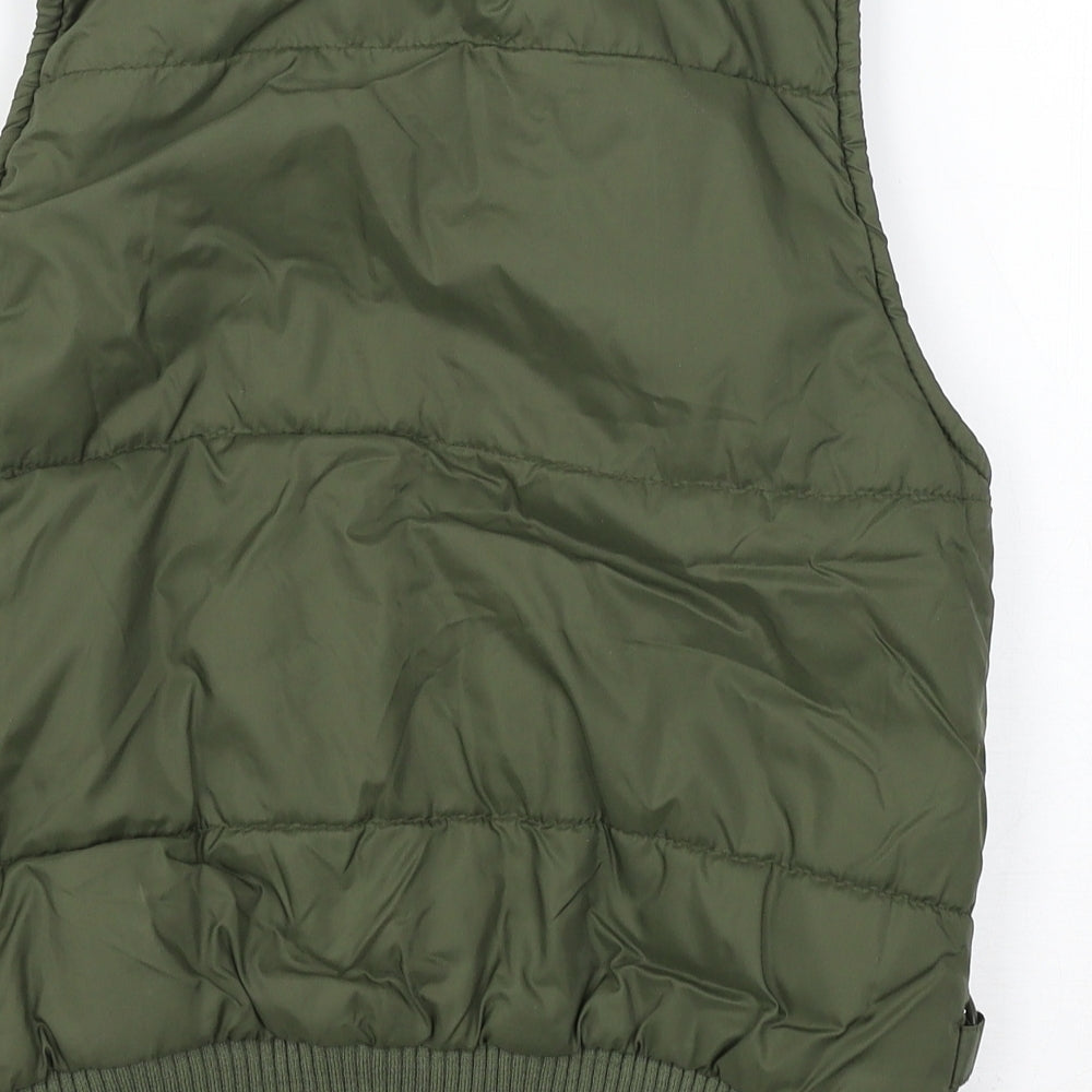 New Look Womens Green Gilet Jacket Size 8