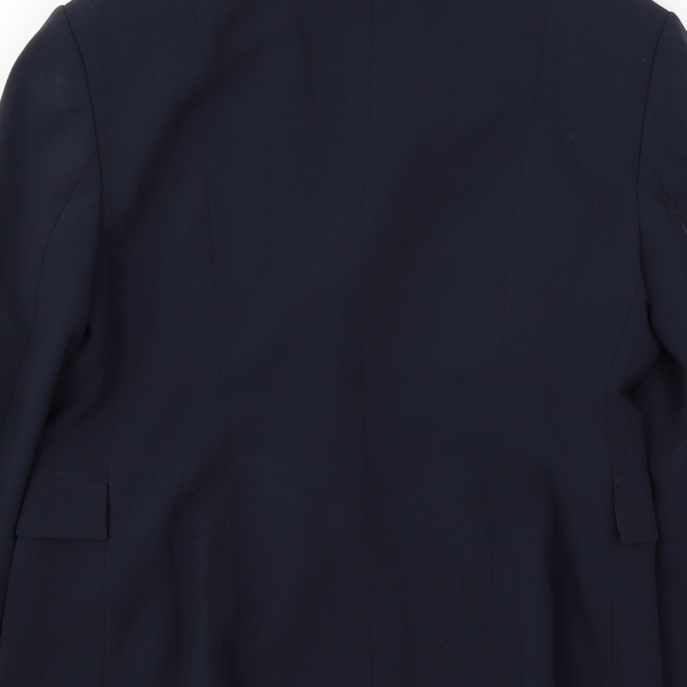 HUGO BOSS Womens Blue Jacket Blazer Size 12