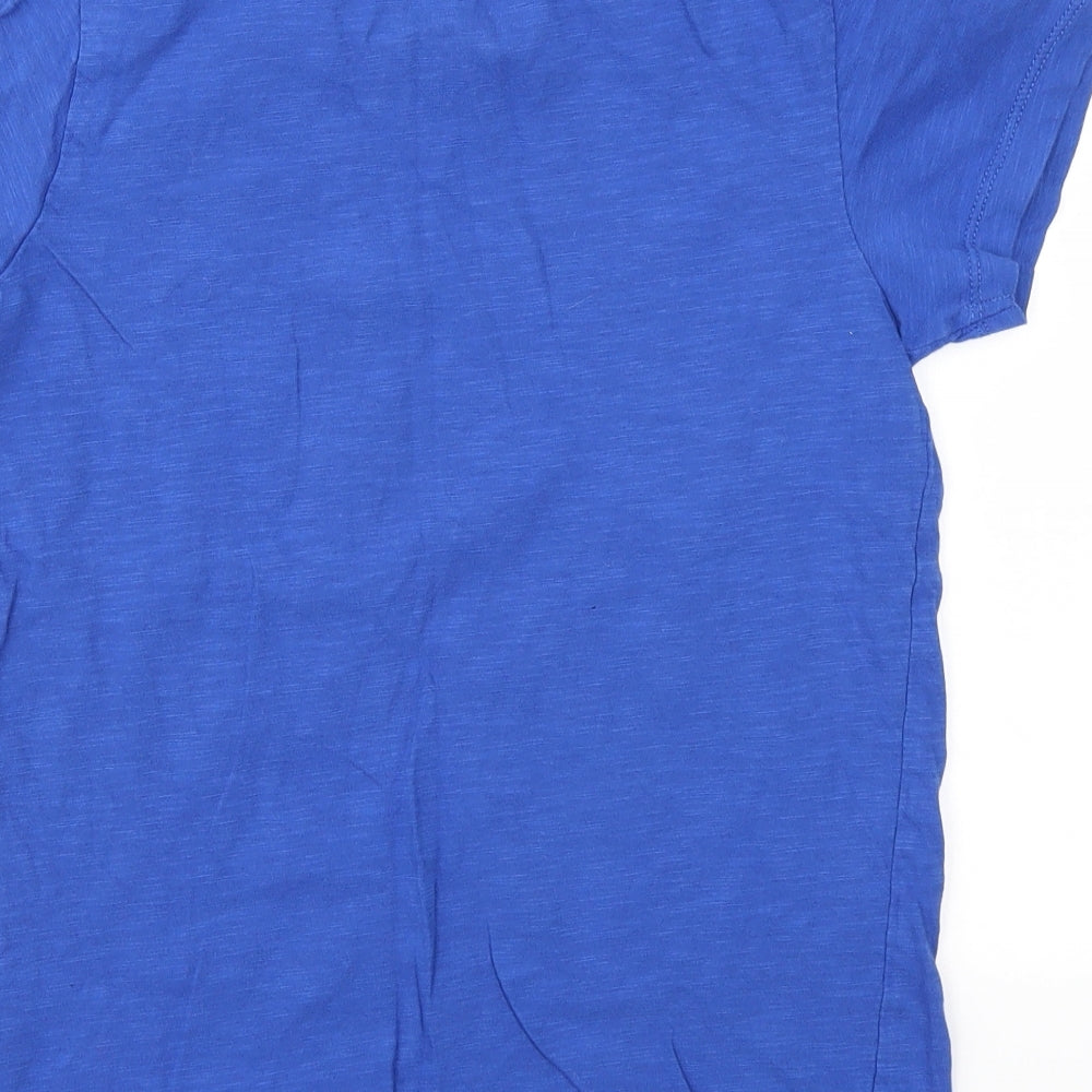 Matalan Boys Blue Geometric Basic T-Shirt Size 10 Years