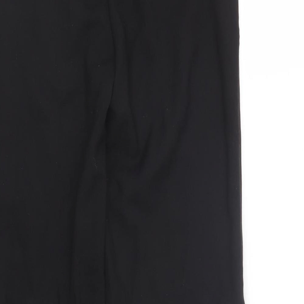 Preworn Womens Black Trousers Size 12 L31 in