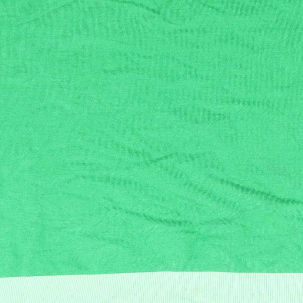 M&S Womens Green Knit Pullover Jumper Size 14