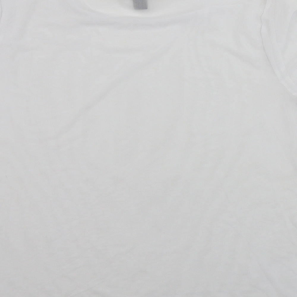 Atmosphere Womens White Basic T-Shirt Size 12