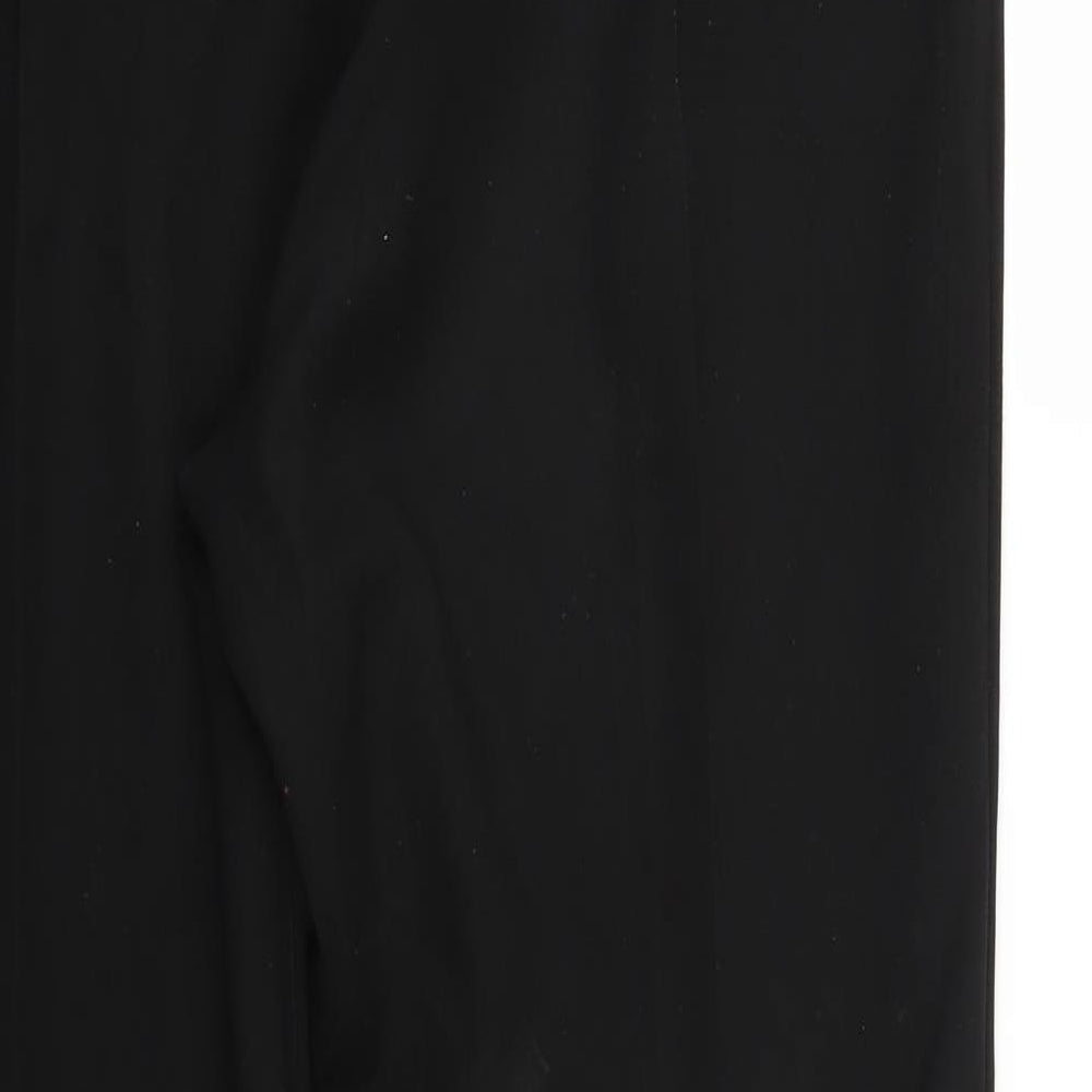 Papaya Womens Black Trousers Size 14 L26 in