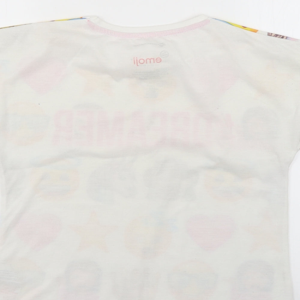 character.com Girls Multicoloured Geometric Basic T-Shirt Size 11-12 Years
