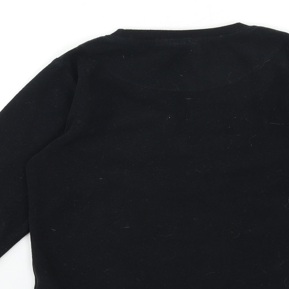 Batman Boys Black Fleece Pyjama Top Size 7-8 Years