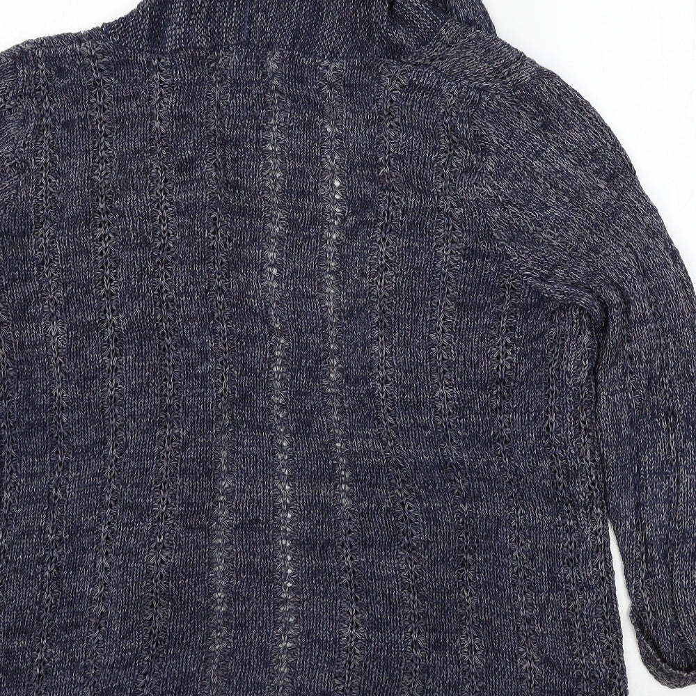 Marks and Spencer Womens Blue Knit Cardigan Jumper Size 14