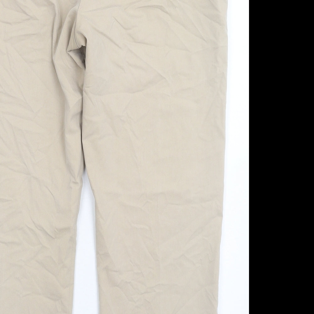 Uno Golf Womens Beige Chino Trousers Size 18 L27 in