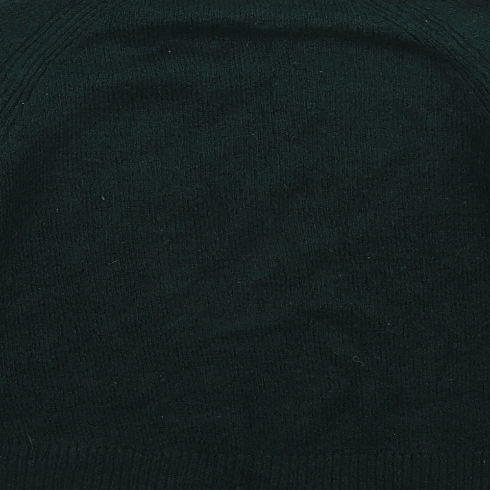 H&M Girls Green Knit Pullover Jumper Size 14 Years