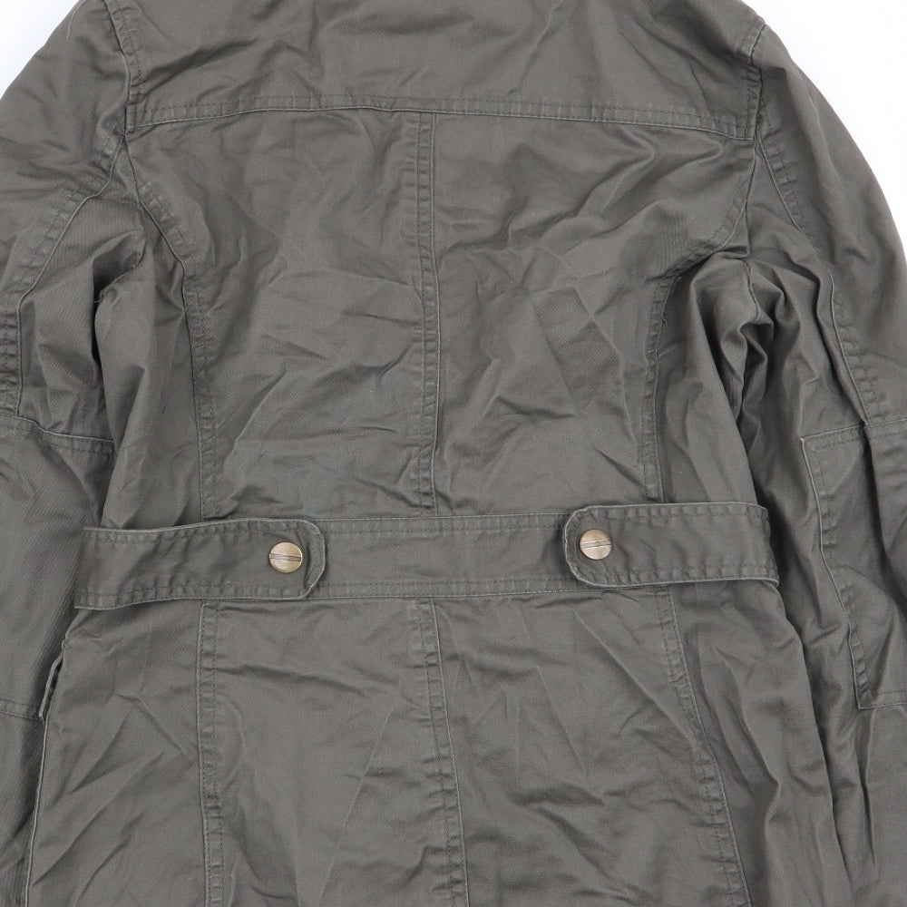 denim and co Womens Green Jacket Coat Size 8