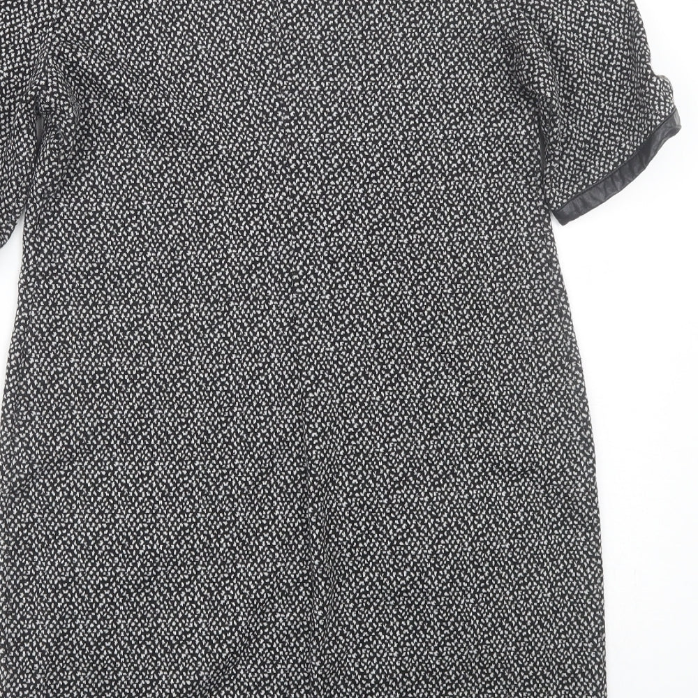 Dorothy Perkins Womens Grey Polka Dot T-Shirt Dress Size 12