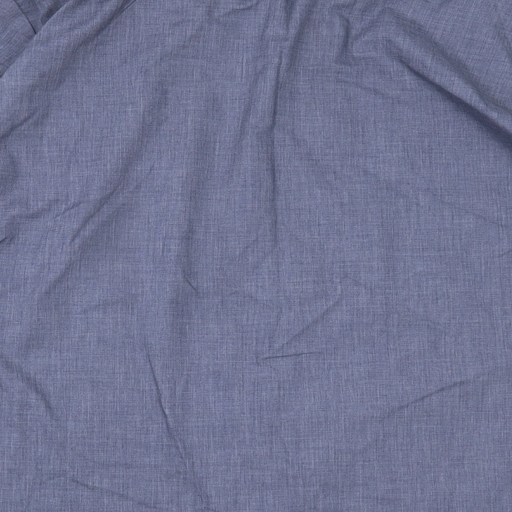 Marks and Spencer Mens Blue Button-Up Size L