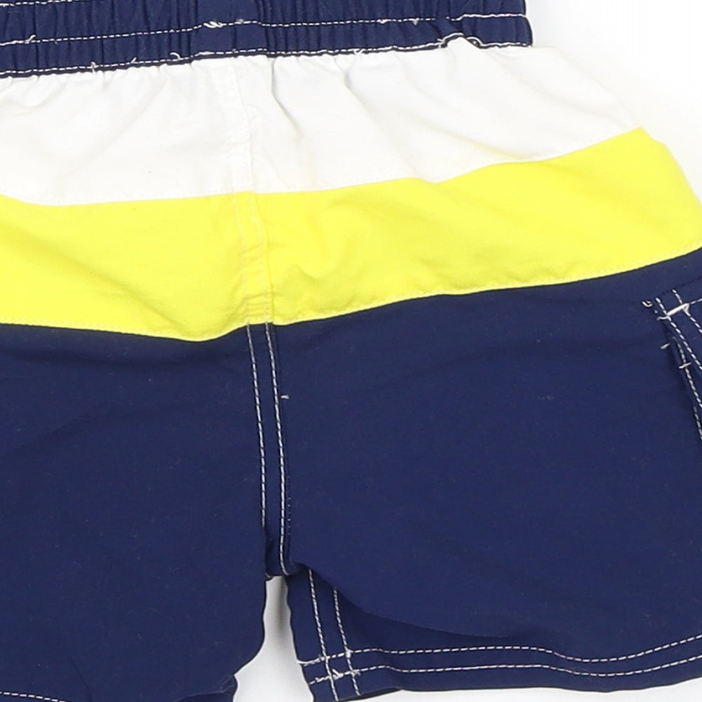 Mini Club Boys Multicoloured Striped Cropped Trousers Size 9-12 Months