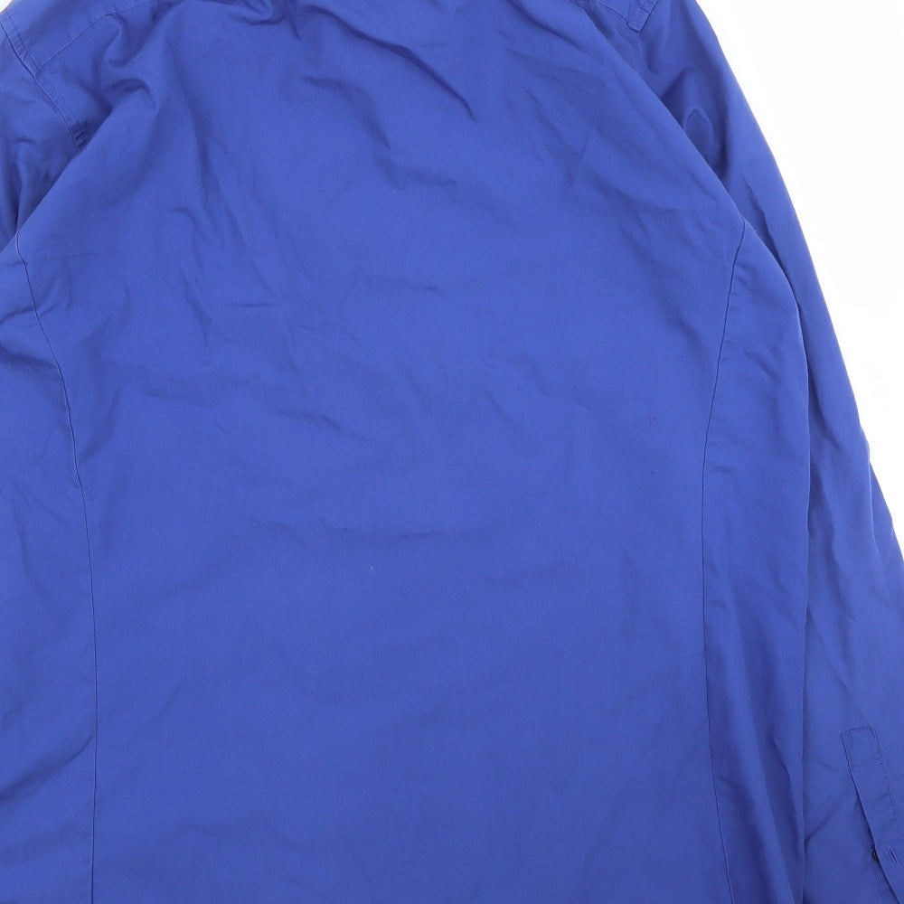 Burton Mens Blue Button-Up Size XL