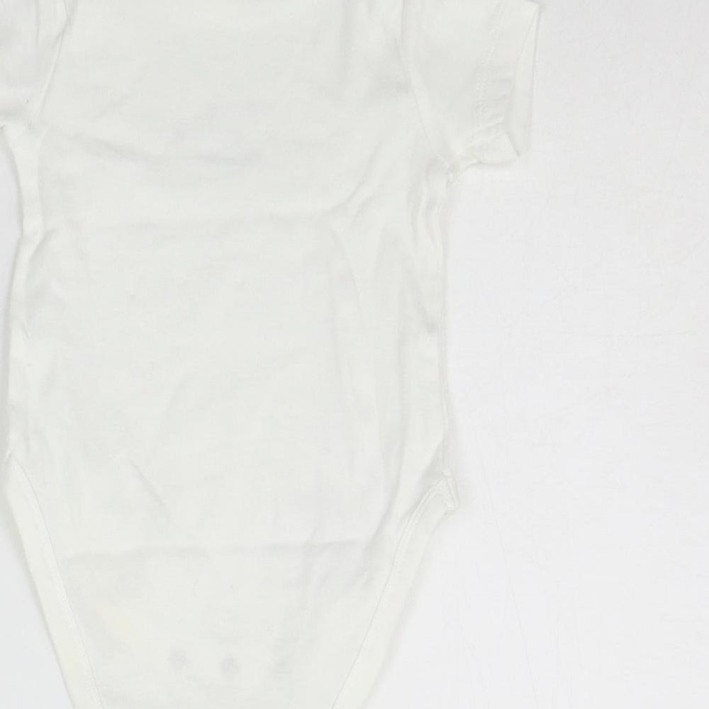 BABY CLUB Baby White Babygrow One-Piece Size 3-6 Months