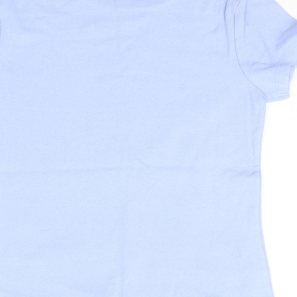 Cherokee Womens Blue Basic T-Shirt Size 12