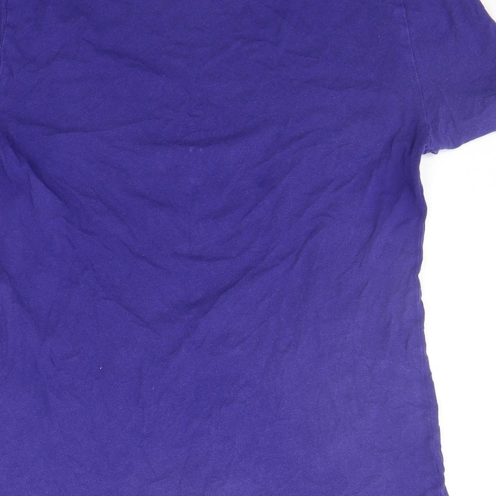 Marks and Spencer Womens Purple Basic T-Shirt Size 8