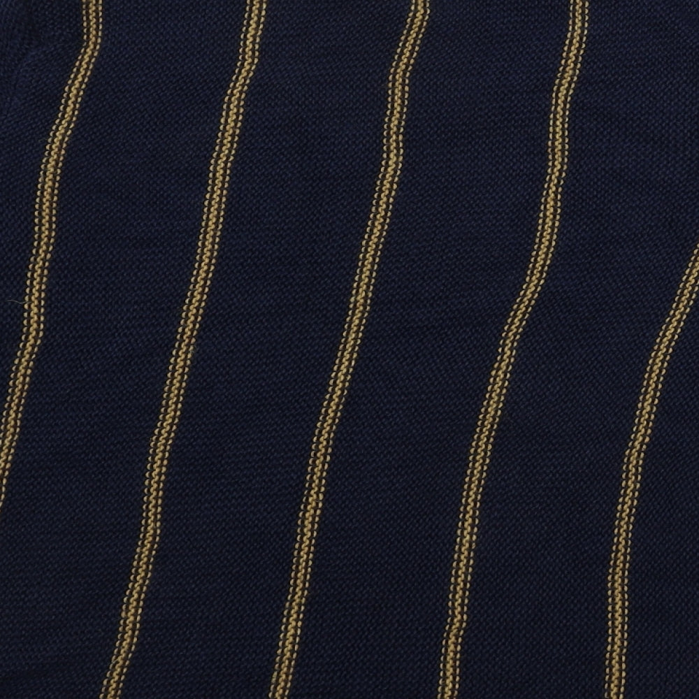 Marks and Spencer Womens Blue Striped Pullover Jumper Size 16