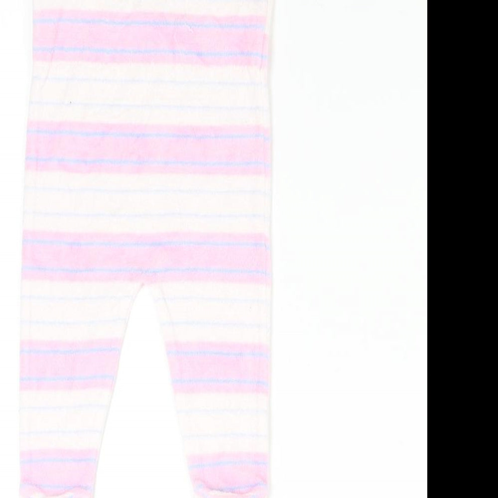 Nicky Velours Baby Pink Striped Babygrow One-Piece Size 3-6 Months