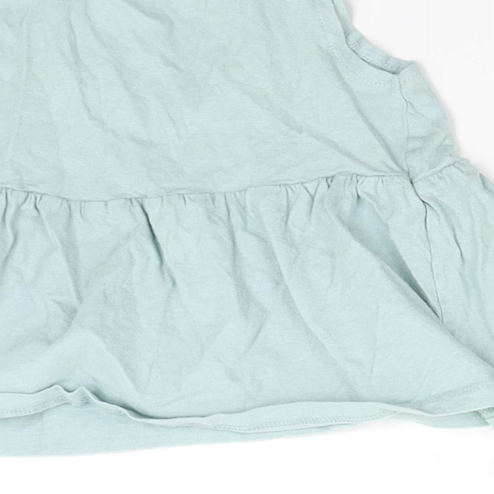 Pep&Co Girls Green T-Shirt Dress Size 3-4 Years