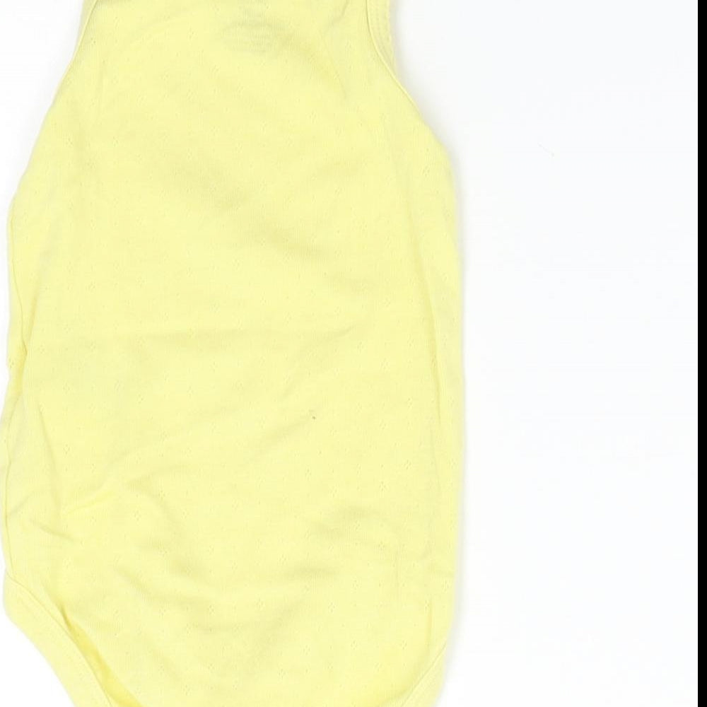 H&M Baby Yellow Babygrow One-Piece Size 3-6 Months - Organic Cotton