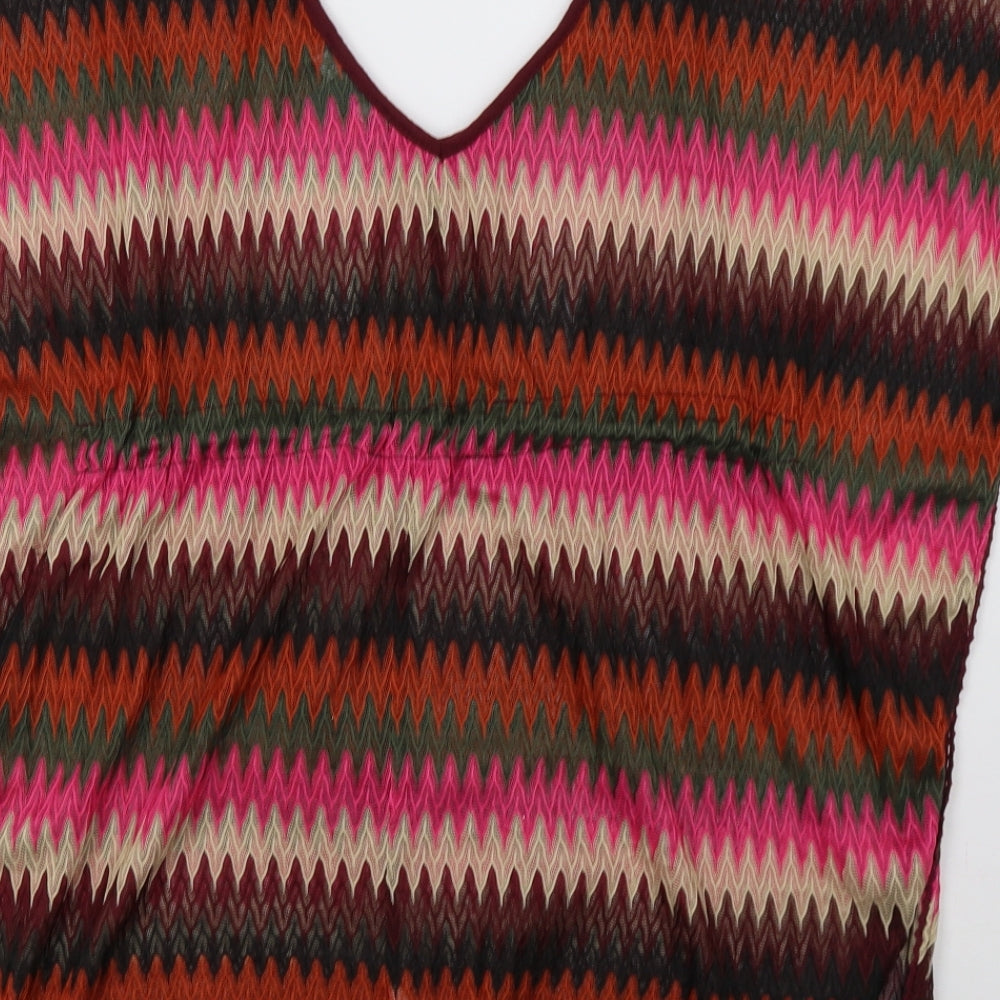 Primark Womens Pink Striped Tank Dress Size S - Beach Cover Up