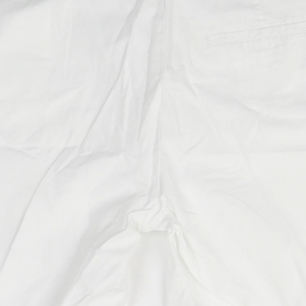 M&S Womens White Chino Shorts