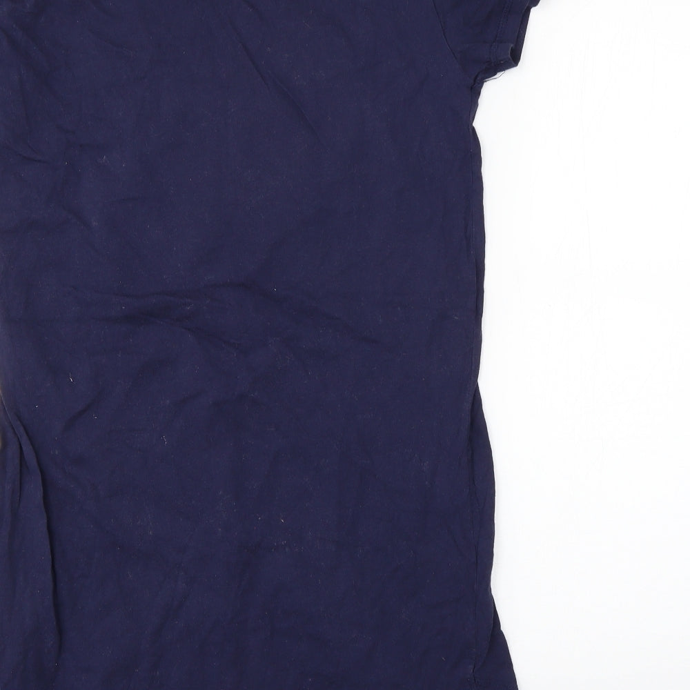 love to lounge Womens Blue Solid Babydoll Dress Size 6
