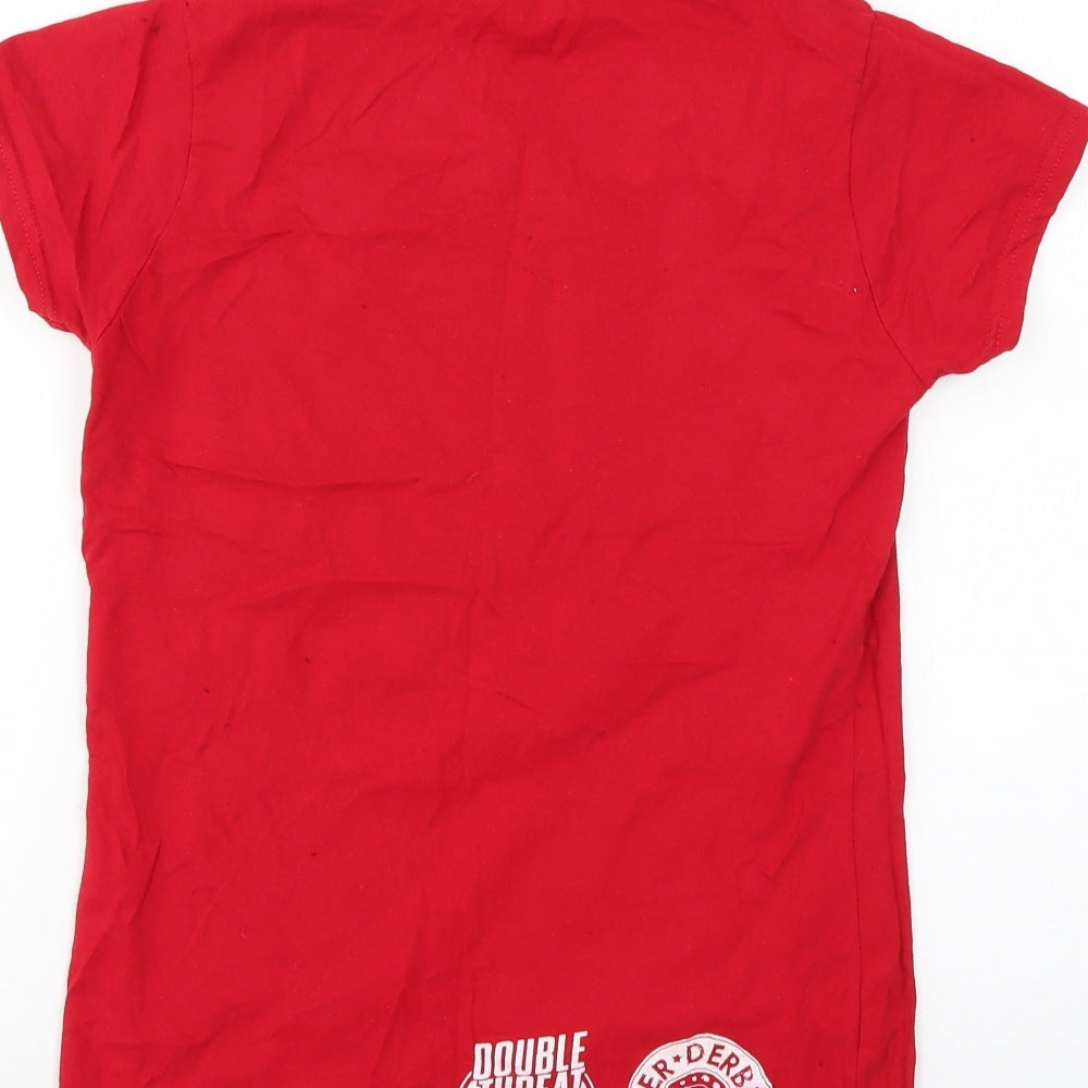 Gildan Womens Red Basic T-Shirt Size L