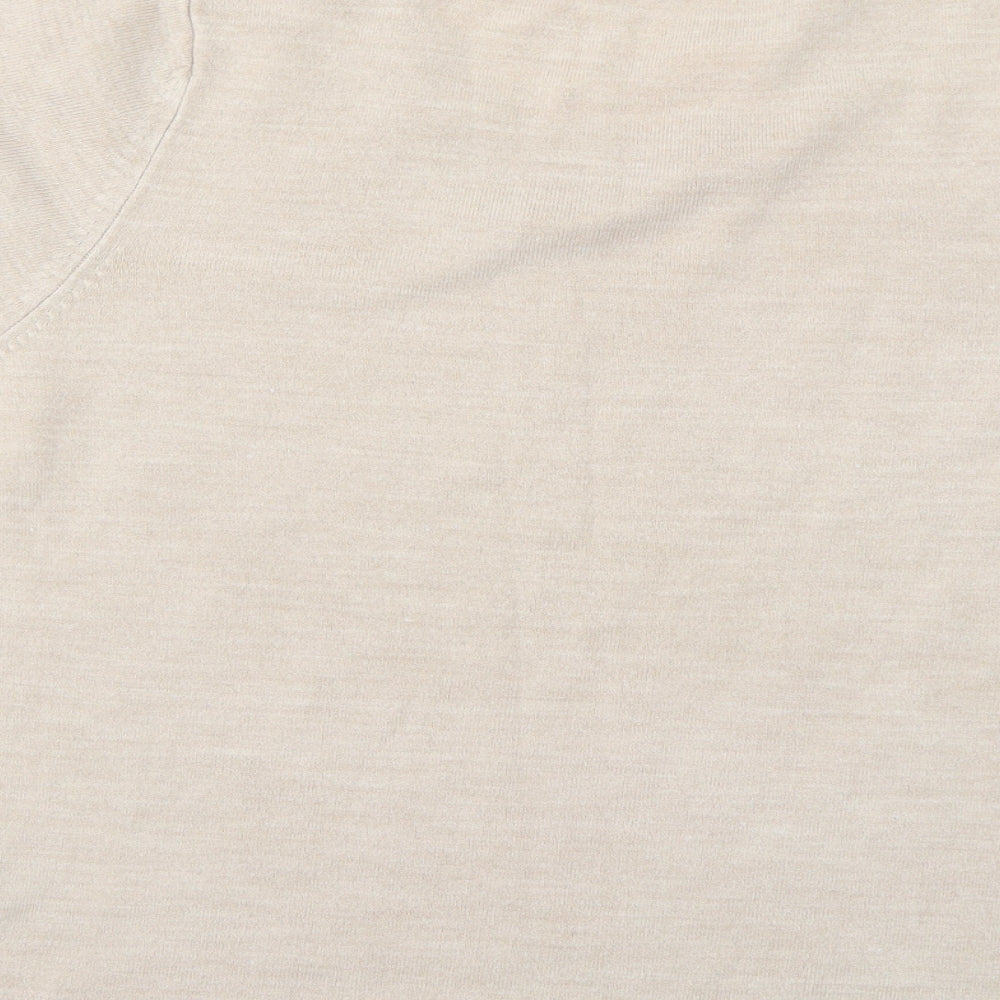 Marks and Spencer Womens Beige Pullover Jumper Size 16