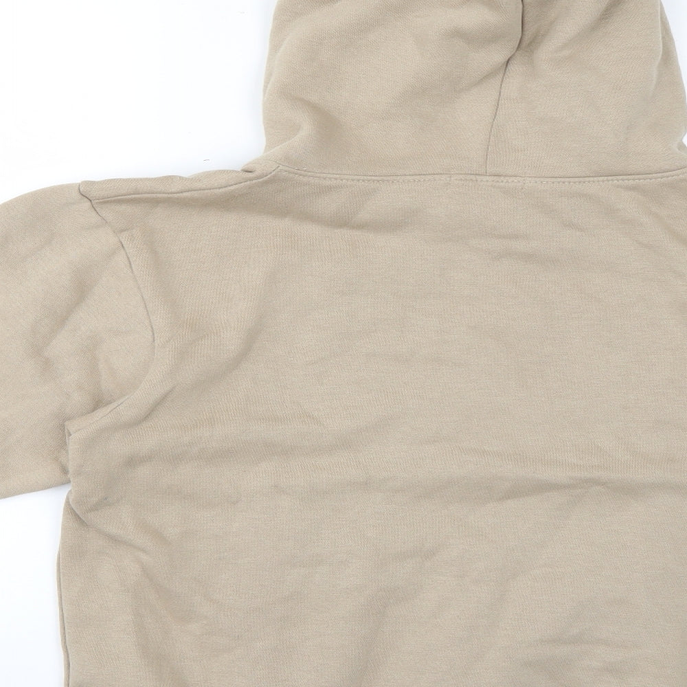 PRETTYLITTLETHING Womens Beige Pullover Hoodie Size S