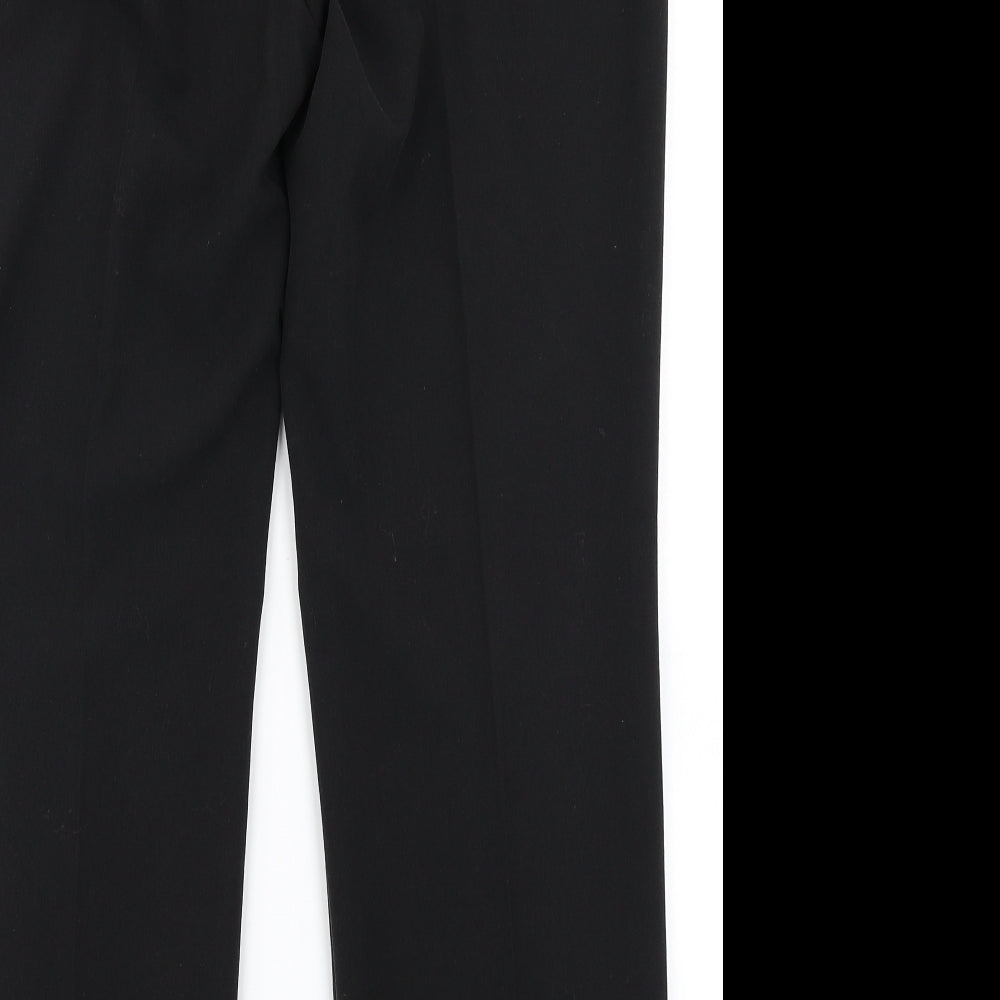 M&S Womens Black Dress Pants Trousers Size 12 L28 in