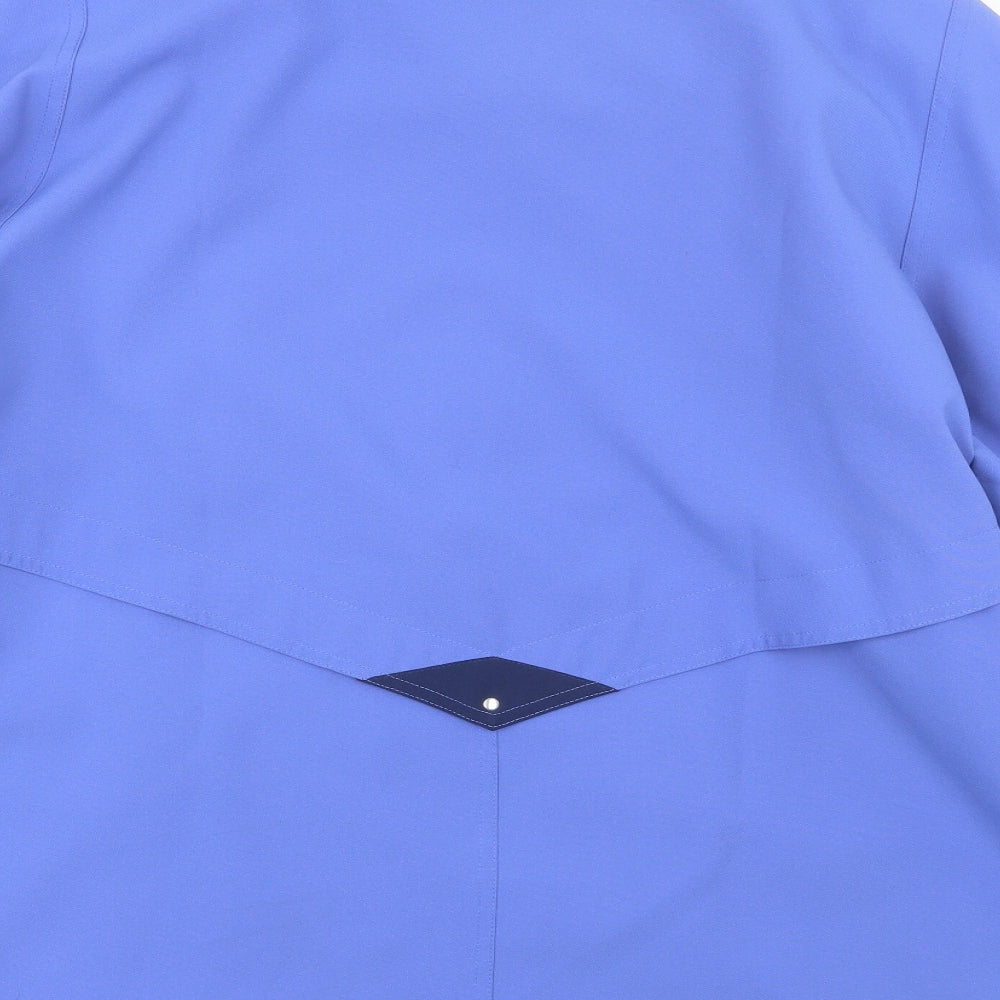 Finesse Womens Blue Overcoat Coat Size 22