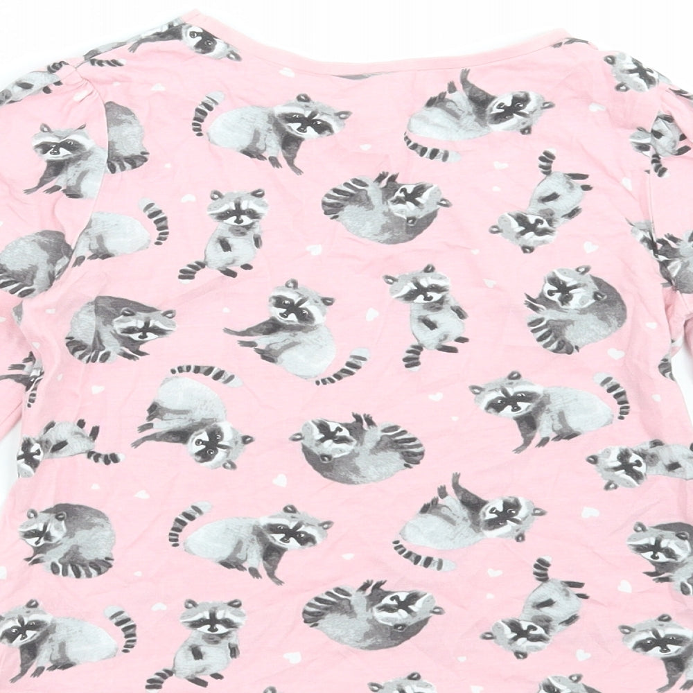 George Boys Pink Pyjama Top Size 5-6 Years - Raccoon