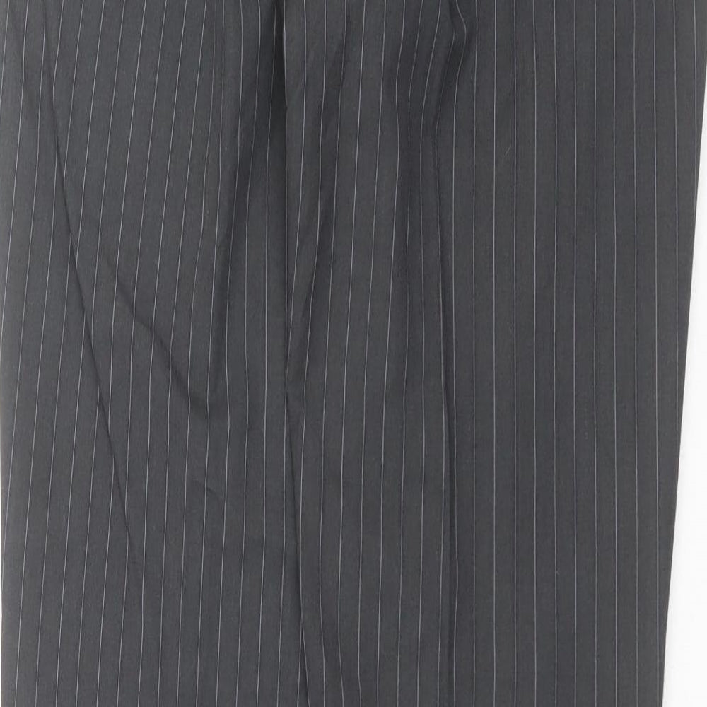 Red Herring Mens Grey Striped Trousers Size 32 in L33 in