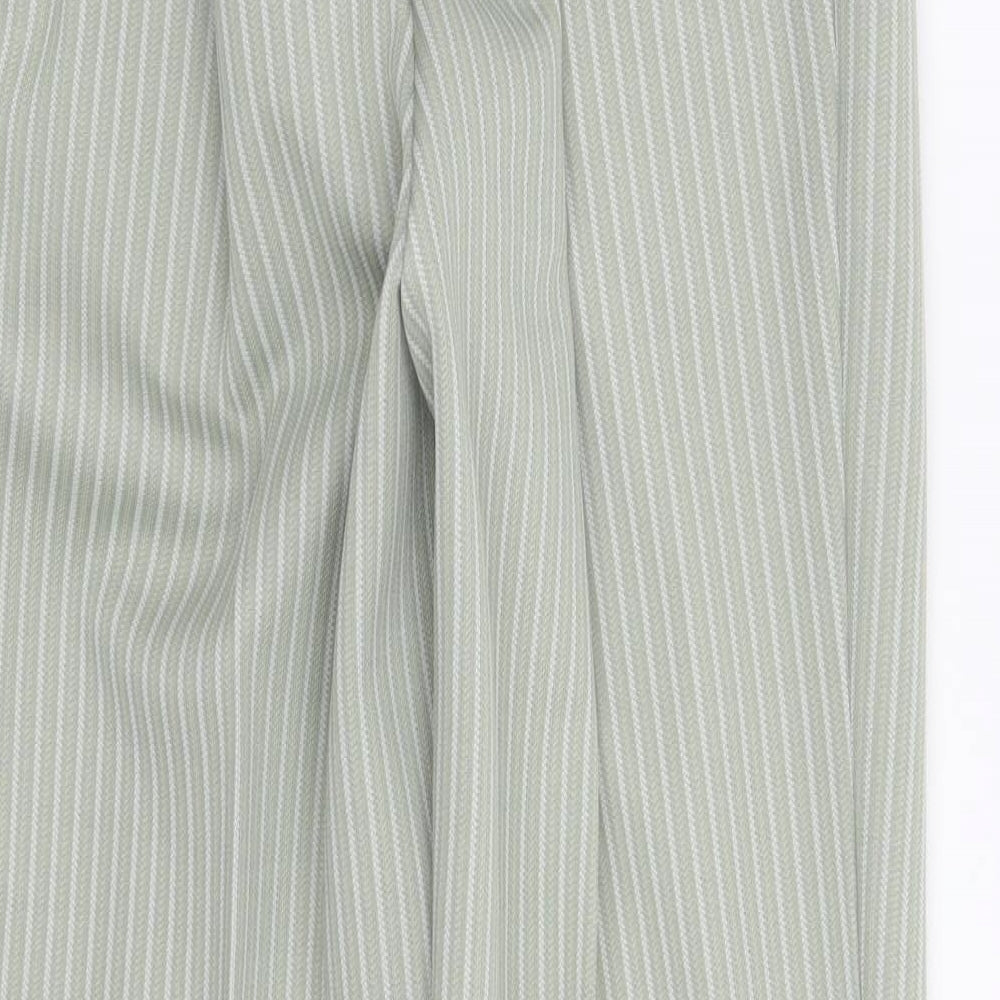 Marks and Spencer Womens Green Rayon Trousers Size 12 L26 in