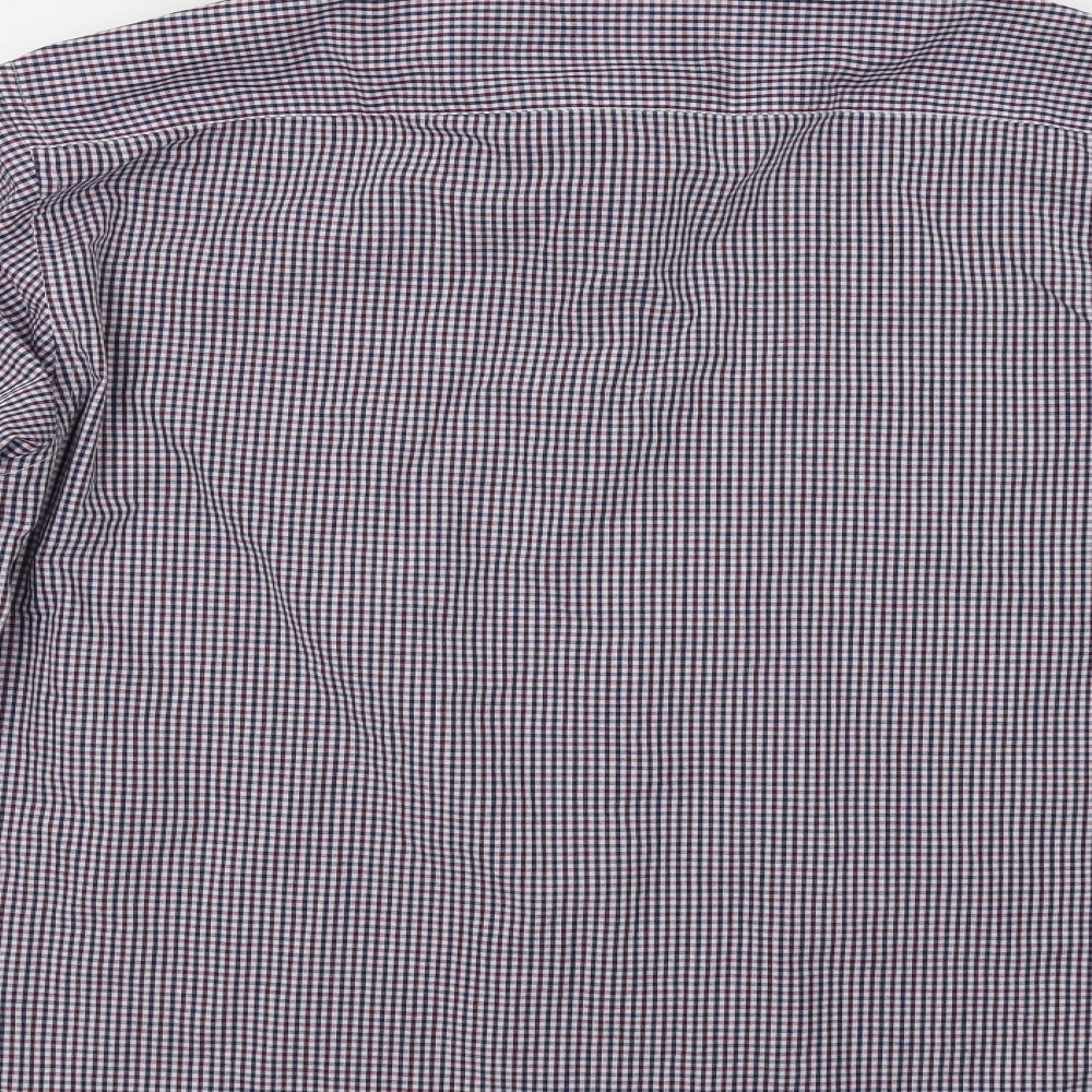 Primark Mens Blue Check Dress Shirt Size 16.5