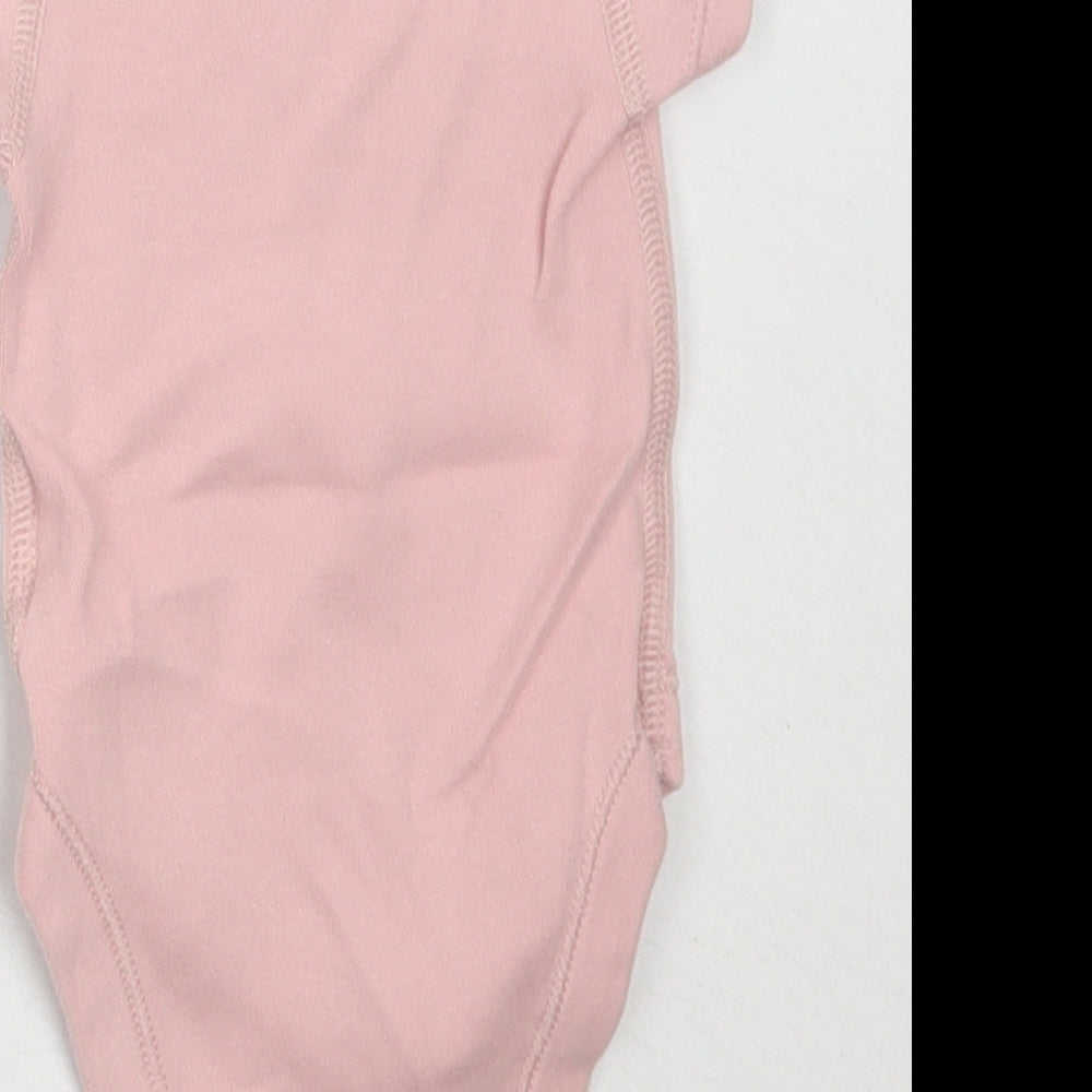 Marks and Spencer Girls Pink Babygrow One-Piece Size Newborn