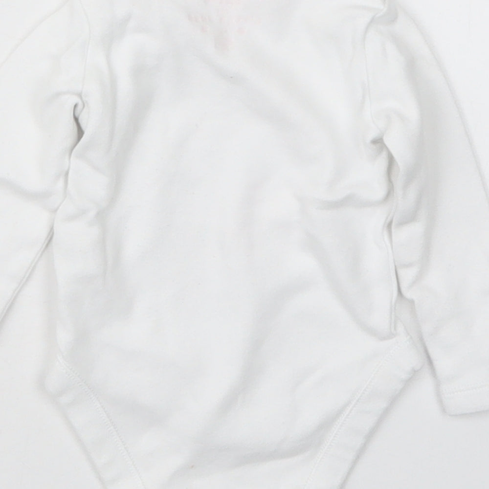 F&F Girls White Babygrow One-Piece Size 0-3 Months