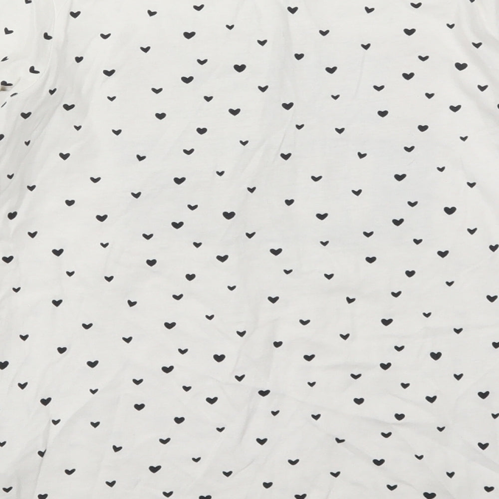 Primark Girls White Basic T-Shirt Size 11-12 Years - Style Icon