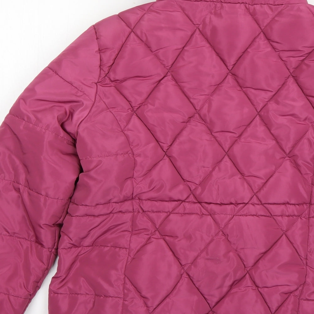 Marks and Spencer Womens Pink Rain Coat Coat Size 10