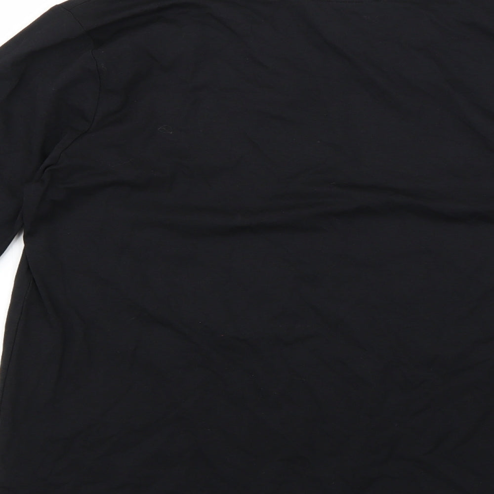 TU Womens Black Basic T-Shirt Size 20