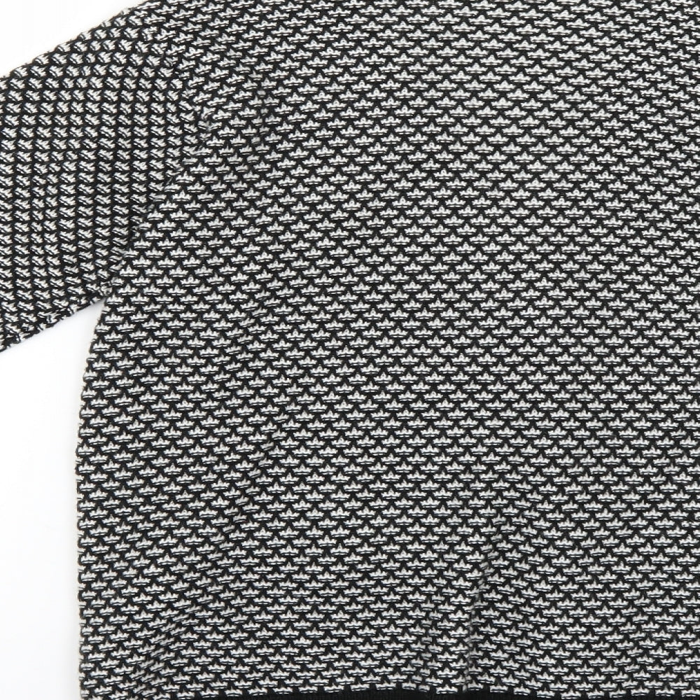 BM Womens Multicoloured Geometric Cardigan Jumper Size S