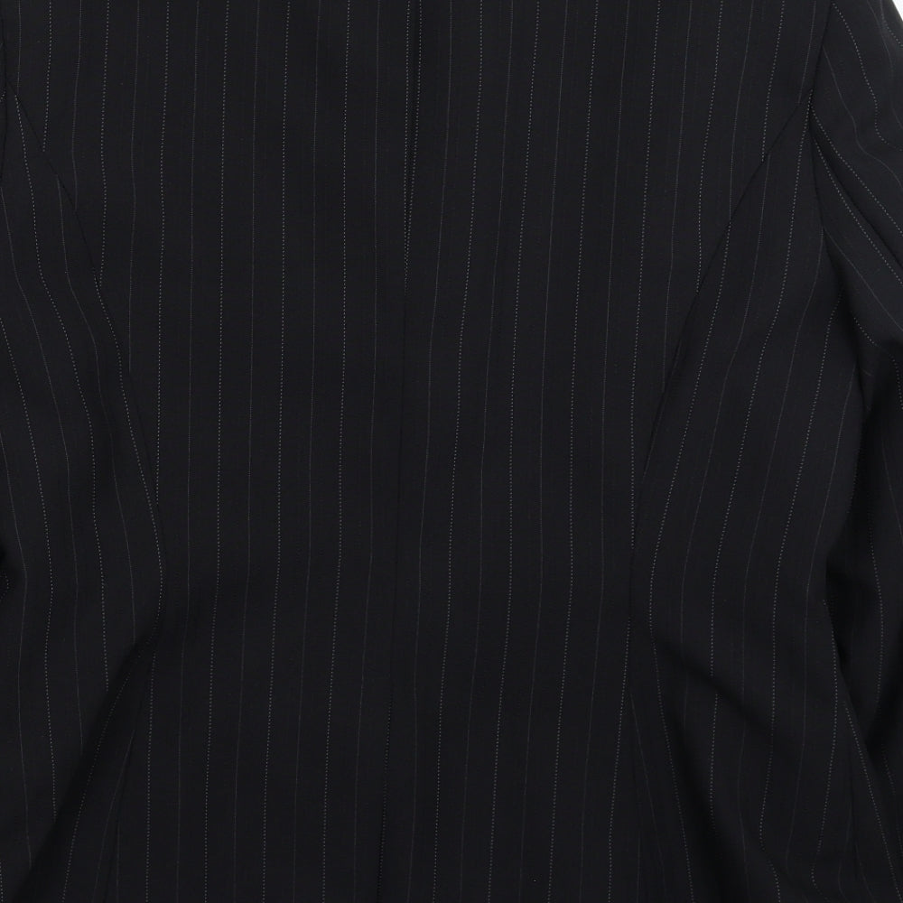 Atmosphere Womens Black Striped Jacket Suit Jacket Size 14