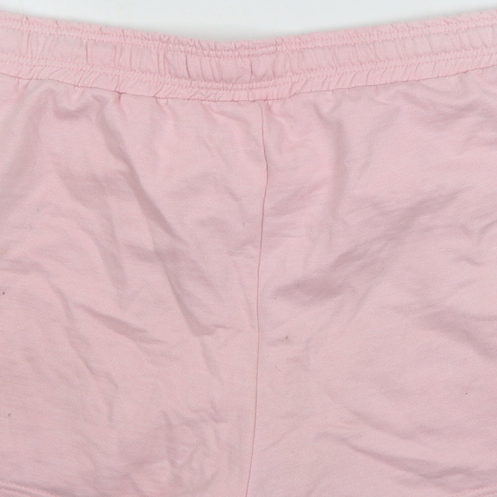 Preworn Womens Pink Jersey Sweat Shorts Size 40 in