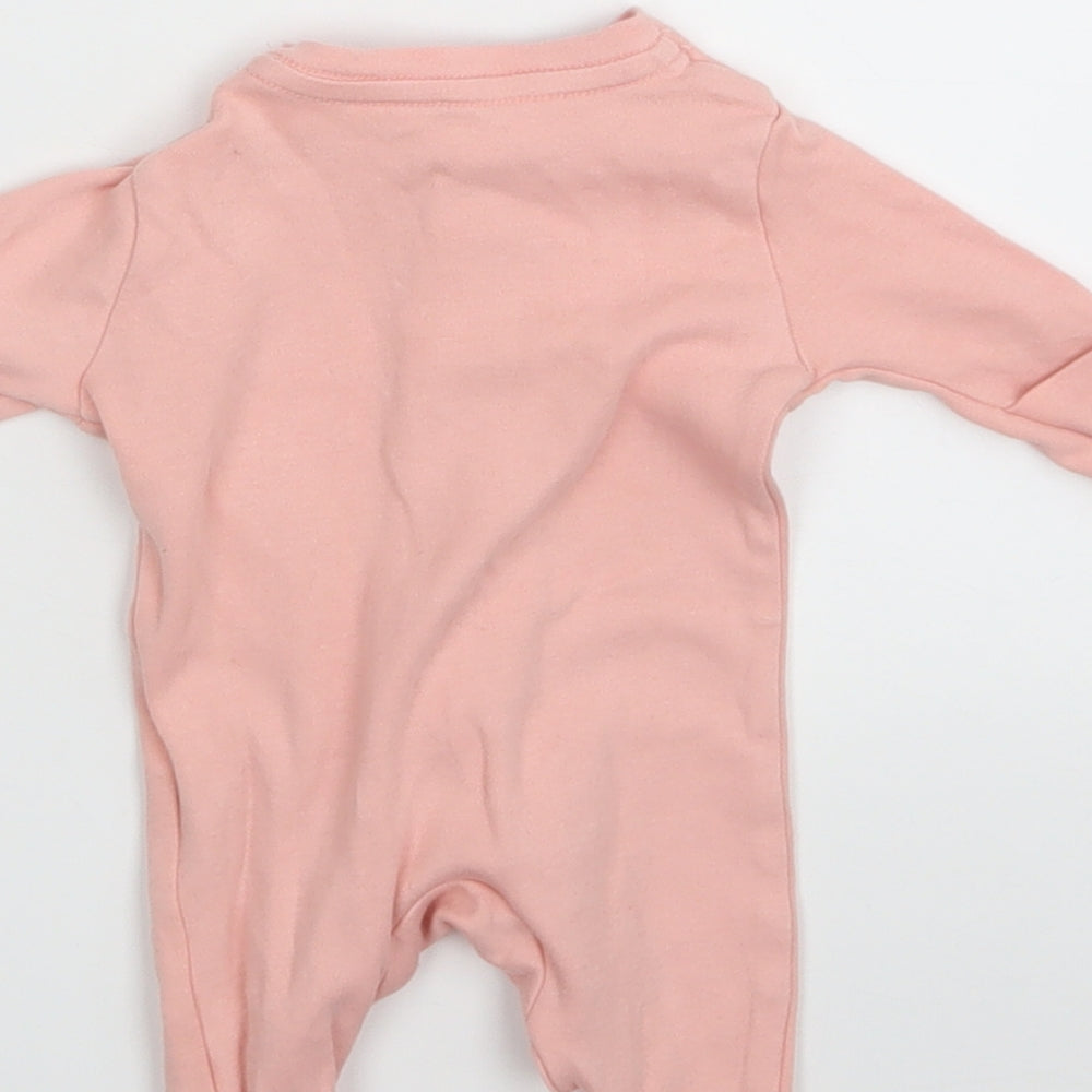 PRIMARK Pink Floral Babygrow One-Piece Size Newborn
