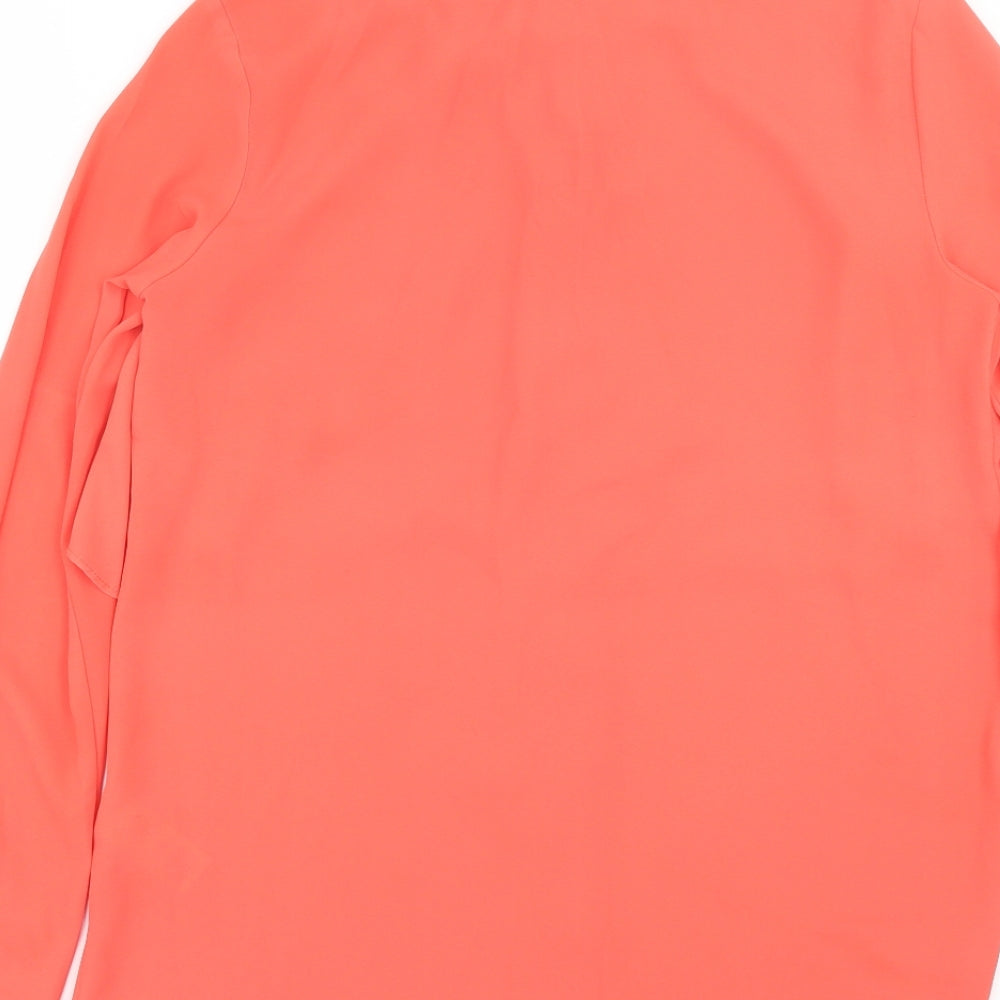 M&S Womens Pink Basic Blouse Size 8