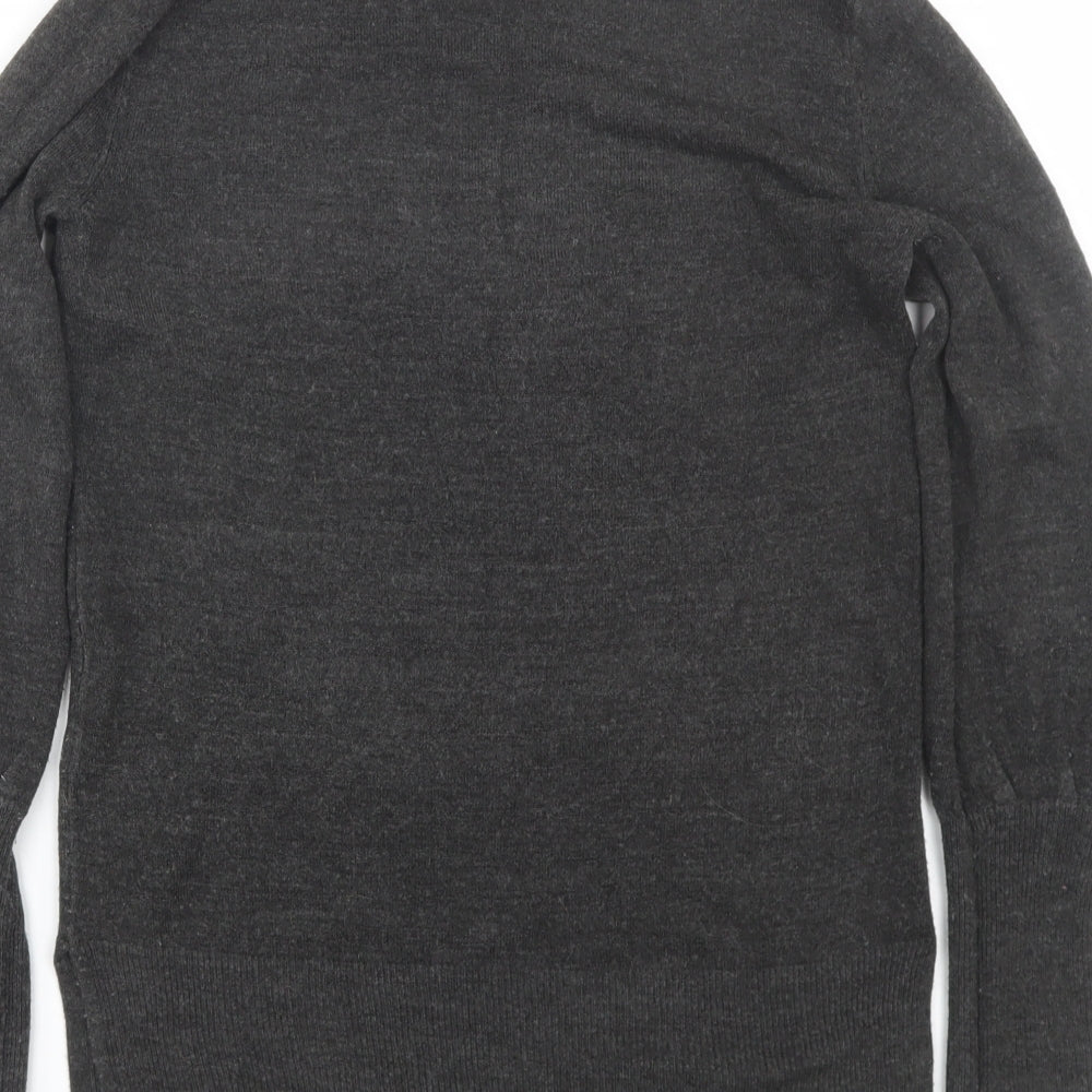 M&S Womens Grey Pullover Jumper Size S