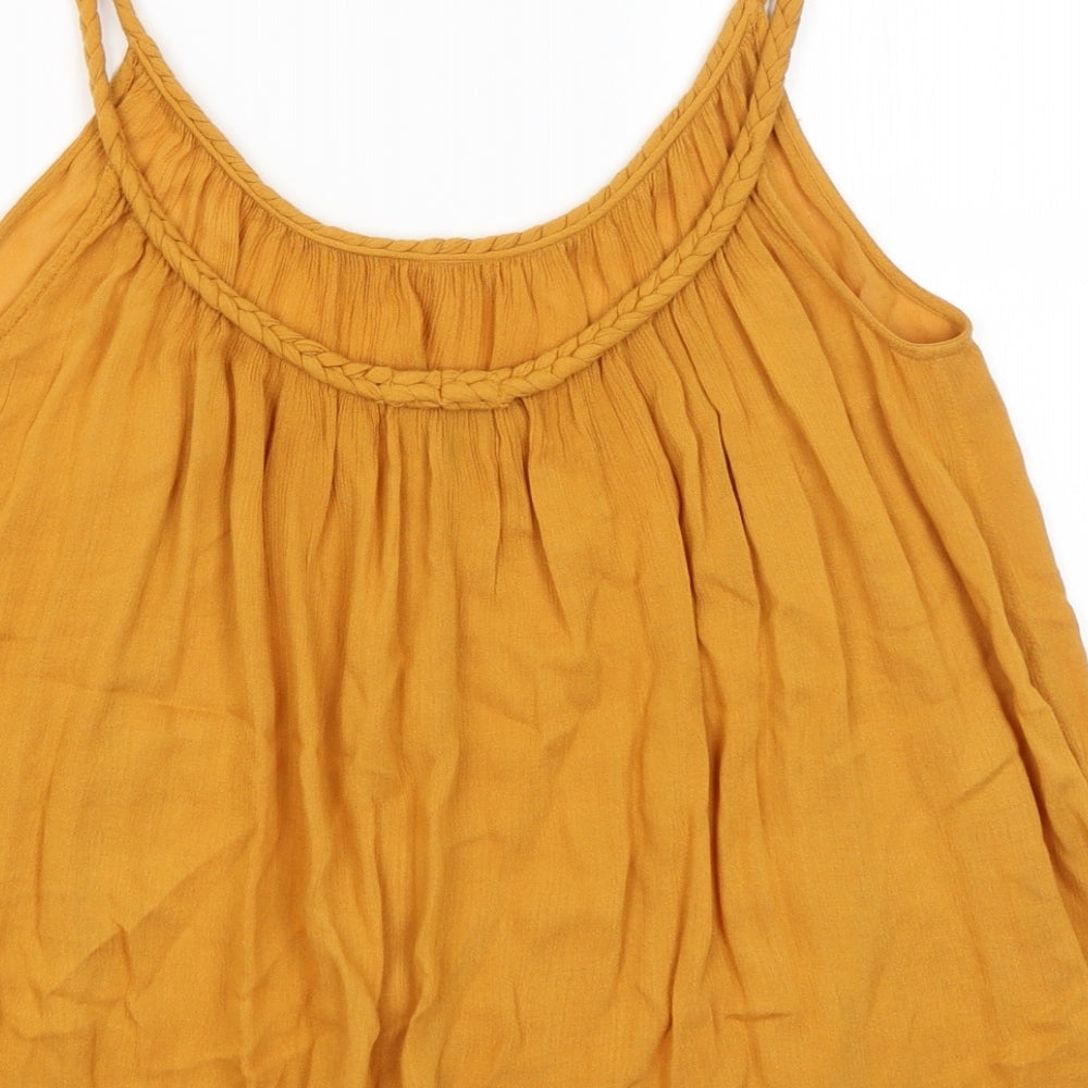 Topshop Womens Yellow Camisole Tank Size 8