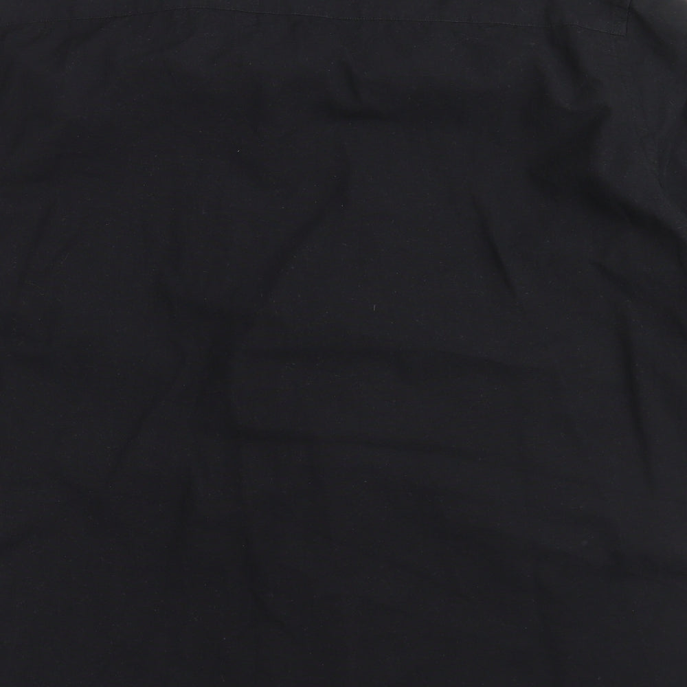 CAPSULE Mens Black Button-Up Size XL